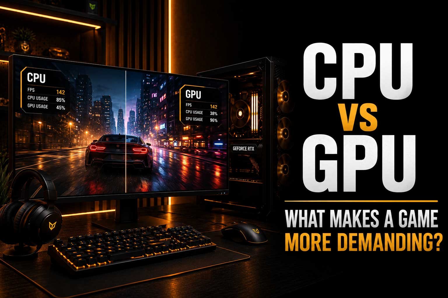 CPU vs GPU: What Makes a Game More Demanding?