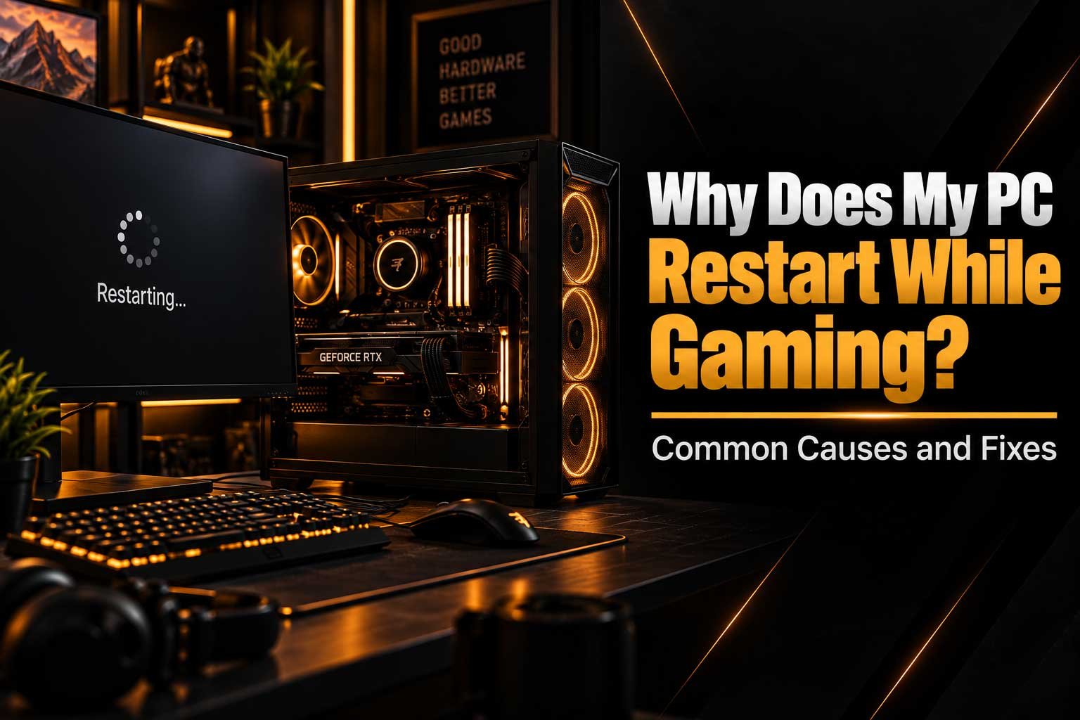 Why Does My PC Restart While Gaming? Common Causes and Fixes