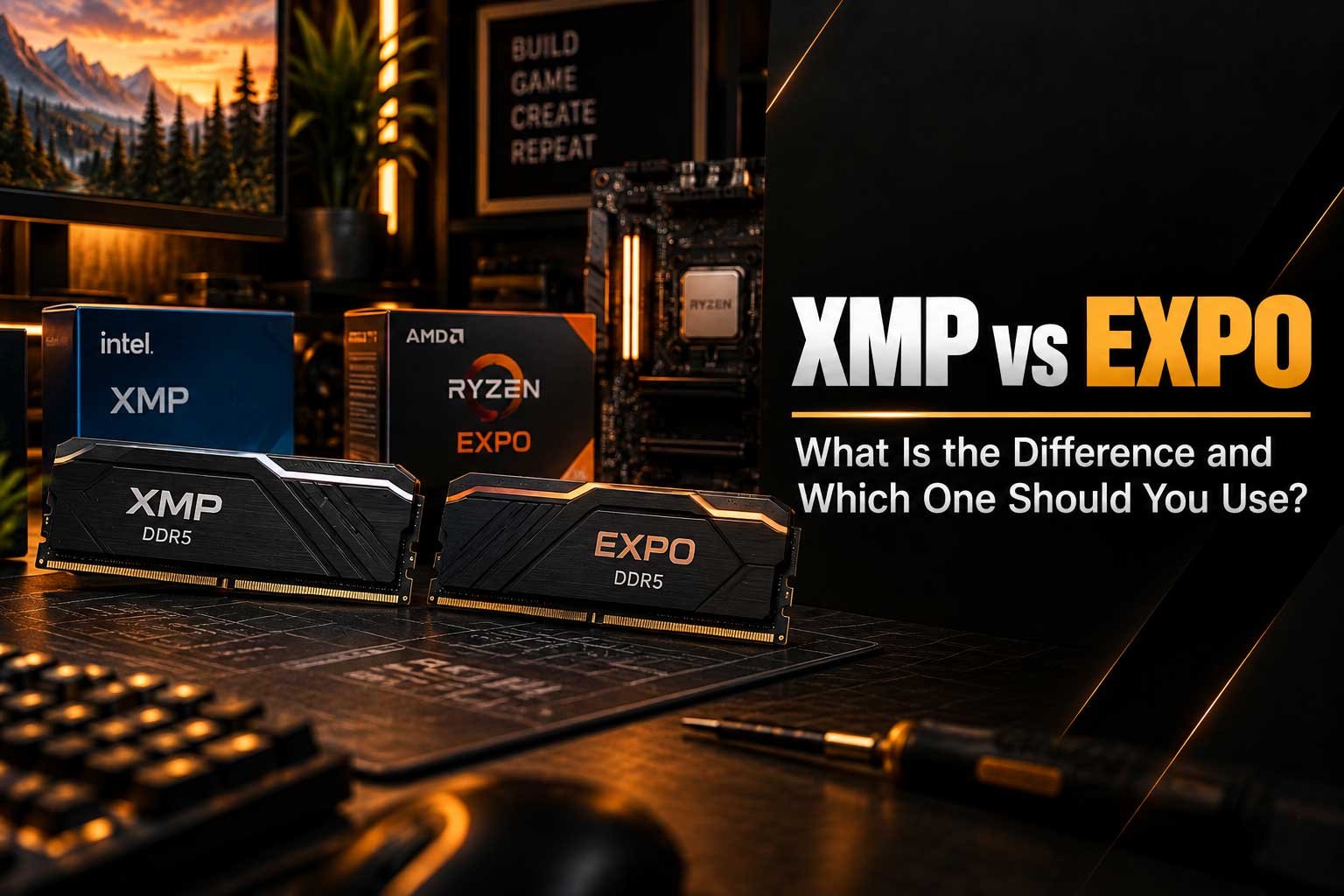 XMP vs EXPO: What Is the Difference and Which One Should You Use?