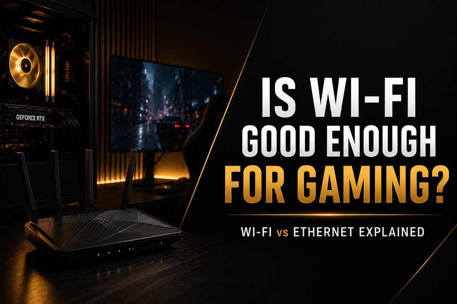 Is Wi-Fi Good Enough for Gaming in 2026? Wi-Fi and Ethernet Explained